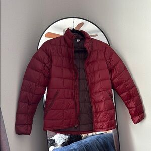 REI Red Puffer Jacket Insulated Quilted Design